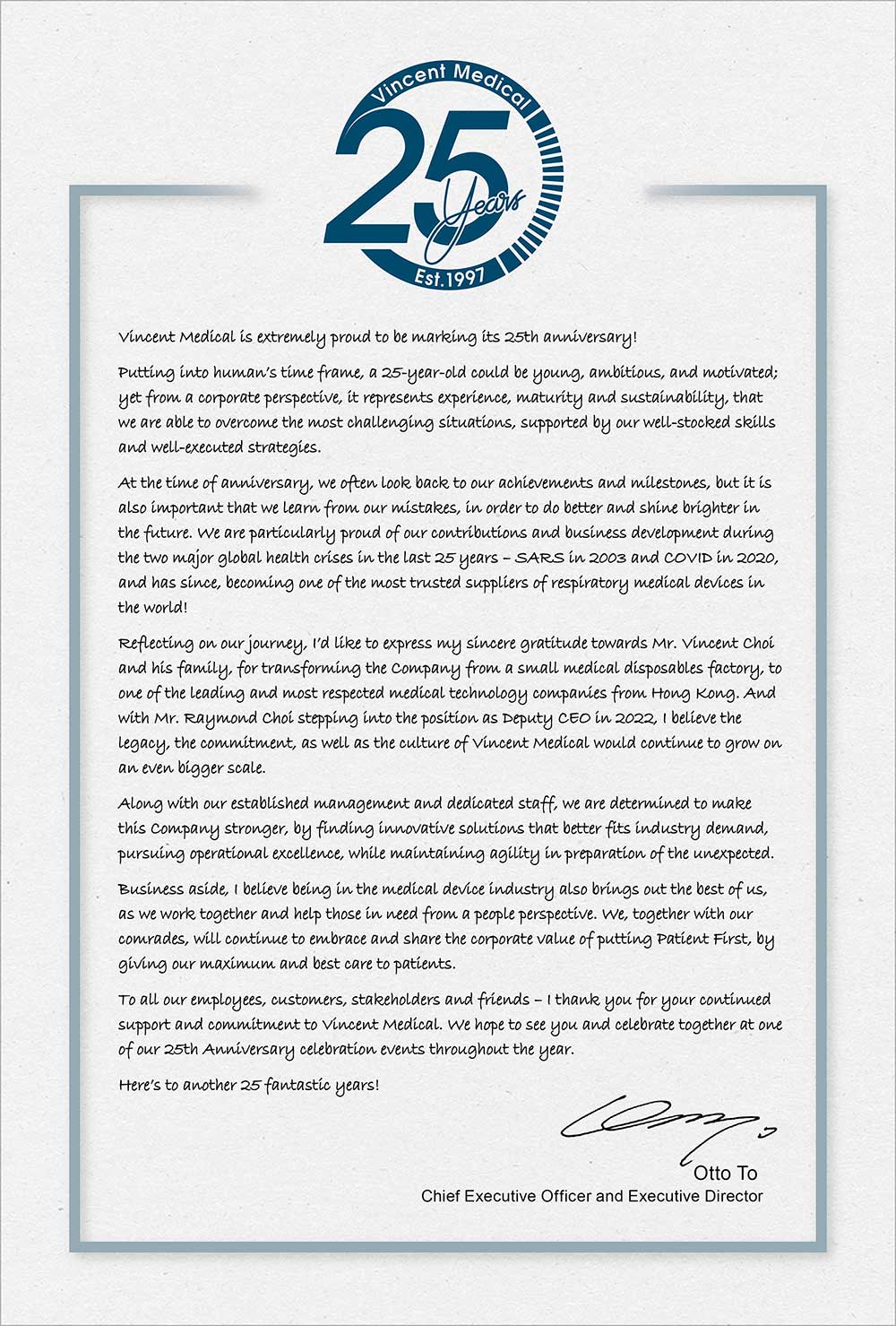 Letter from Our CEO